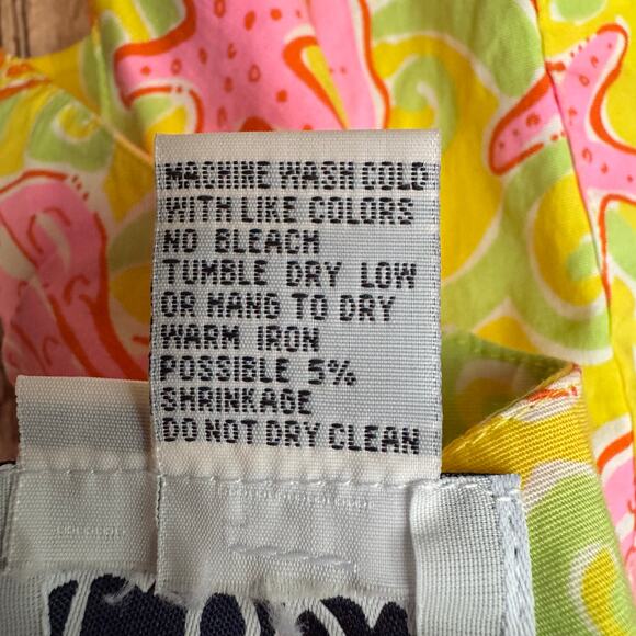 Lilly Pulitzer Halter Top Sunrise Sandbar Sea Life White Label Size 8 Beach Crab - Picture 8 of 8
